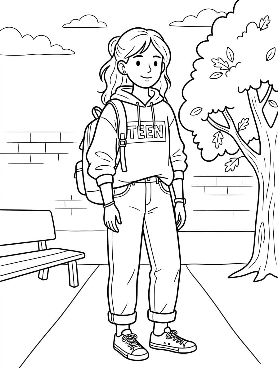 Drawing Teenage Easy