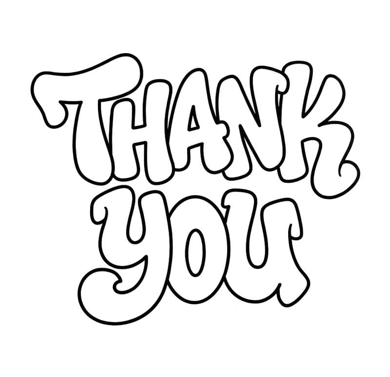 Drawing Thank You graffiti