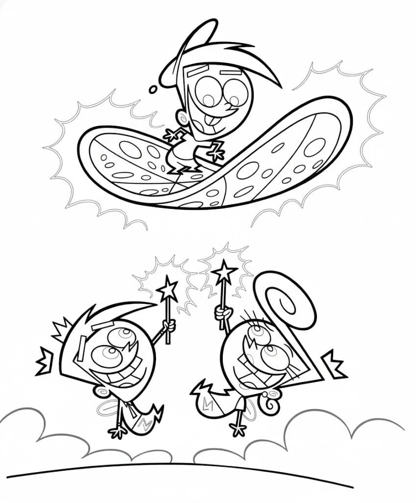 Drawing The Fairly OddParents printable