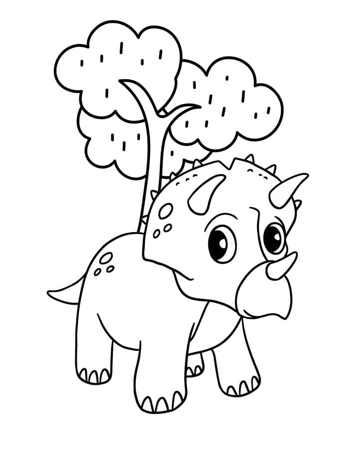 Drawing Triceratops