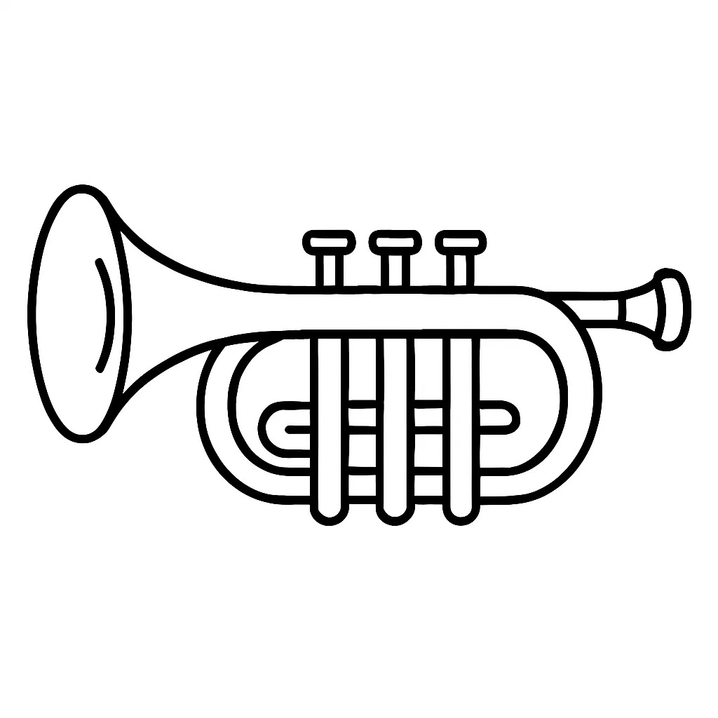 Drawing Trumpet Easy