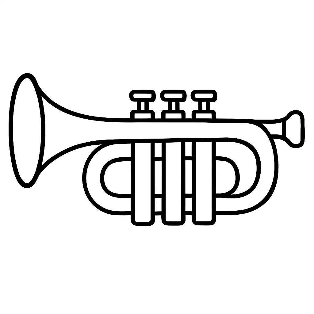 Drawing Trumpet Printable