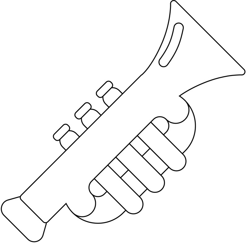 Drawing Trumpet Simple