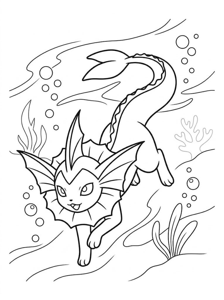Drawing Vaporeon Basic