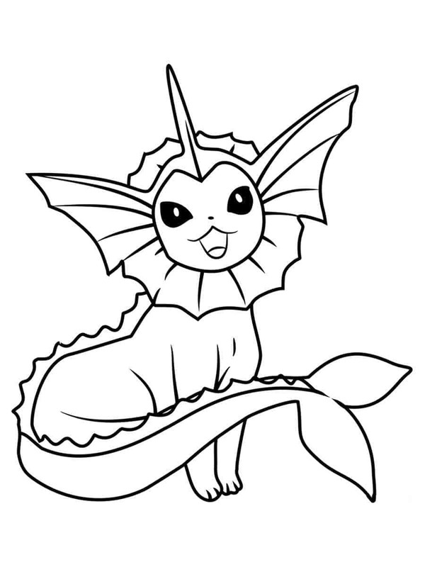 Drawing Vaporeon Easy