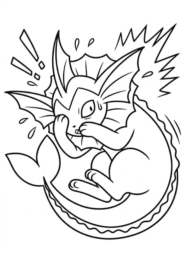 Drawing Vaporeon Simple