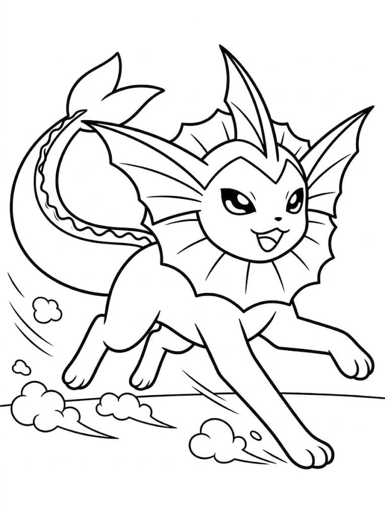 Drawing Vaporeon