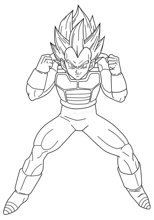 Drawing Vegeta Easy