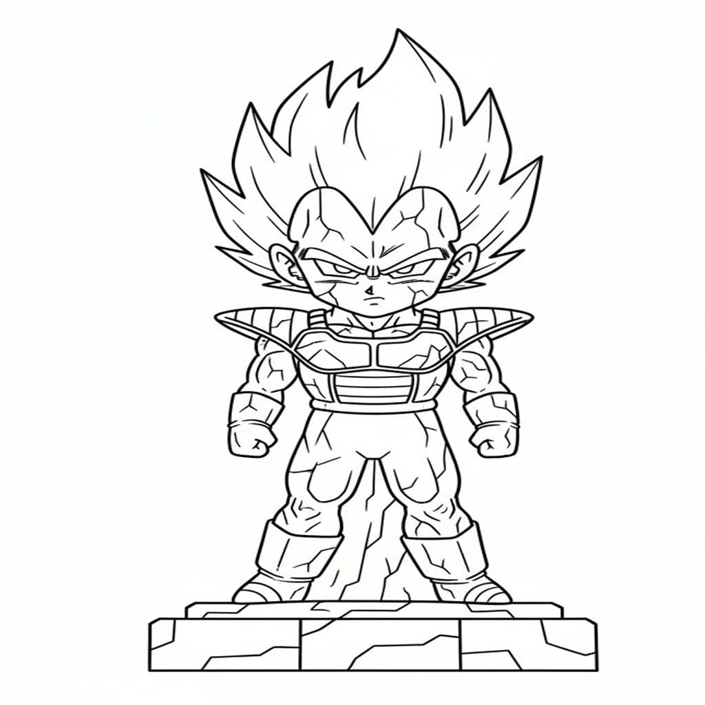 Drawing Vegeta Printable
