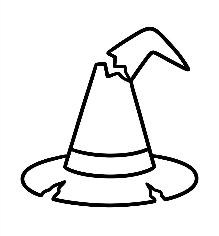 Drawing Witch Hat Free Printable