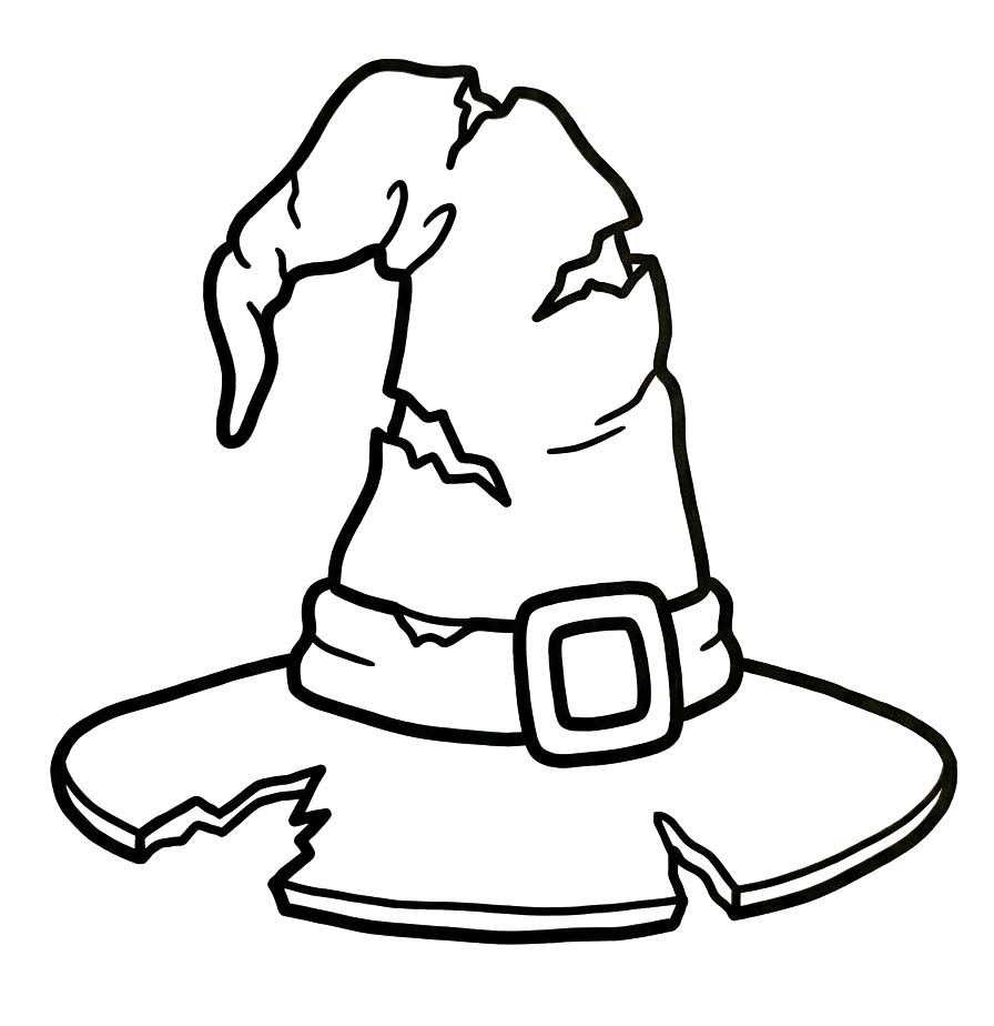 Drawing Witch Hat Simple