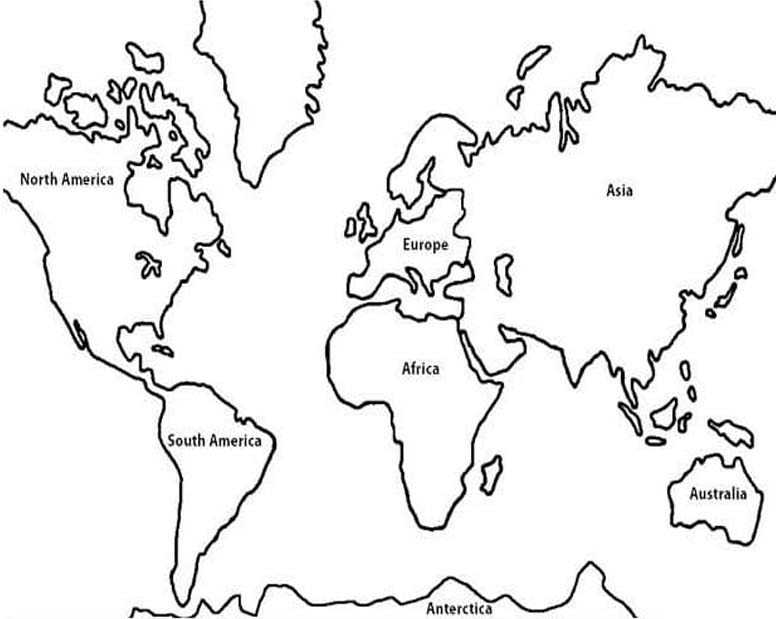 Drawing World Map Simple