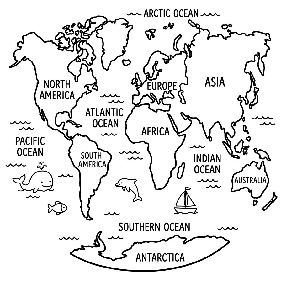 Drawing World Map