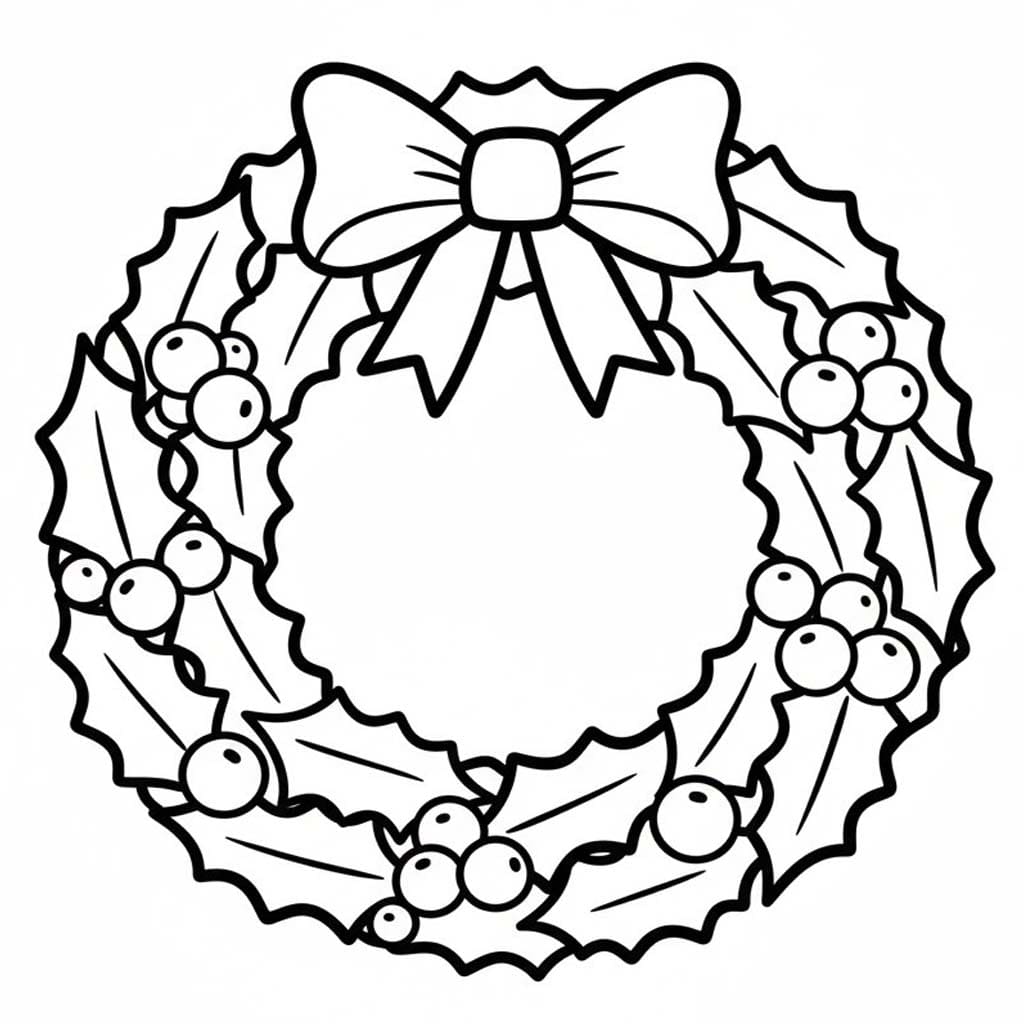 Drawing Wreath Easy