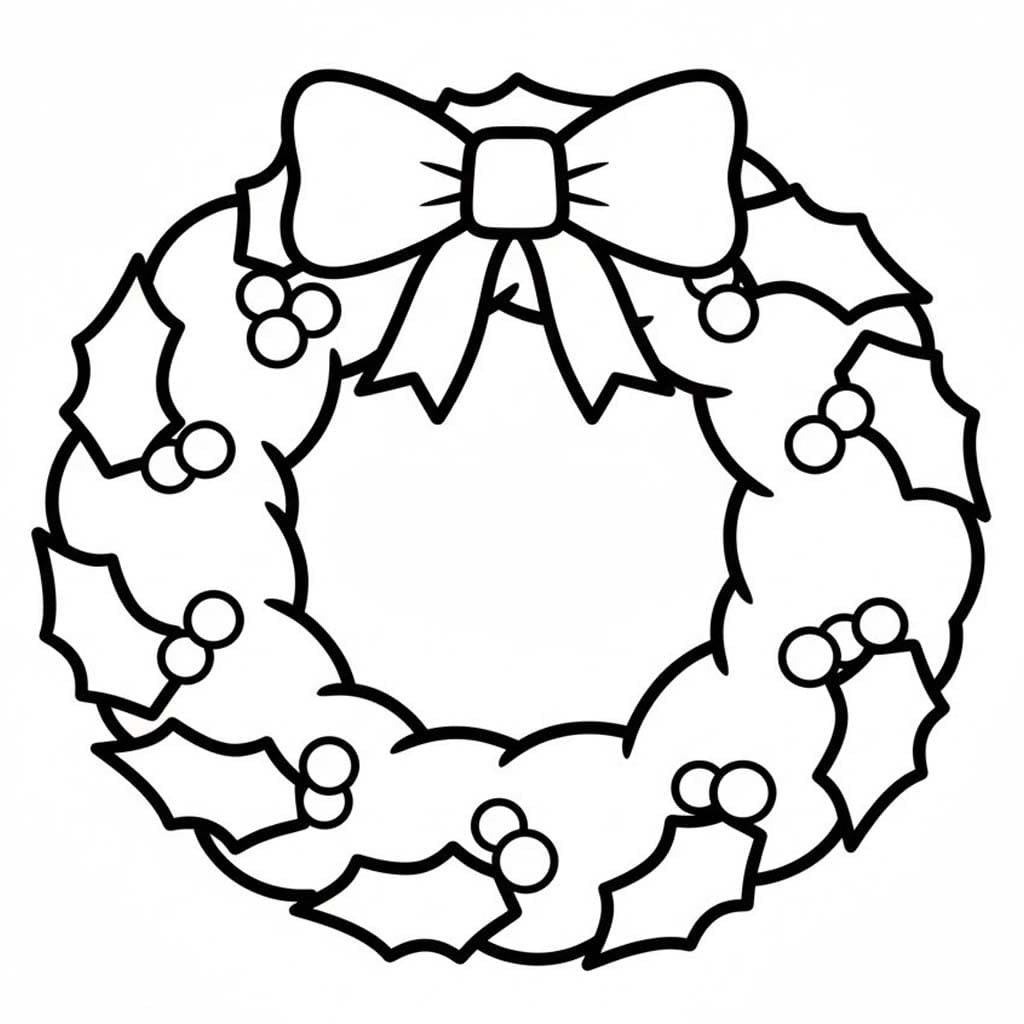 Drawing Wreath Free Printable