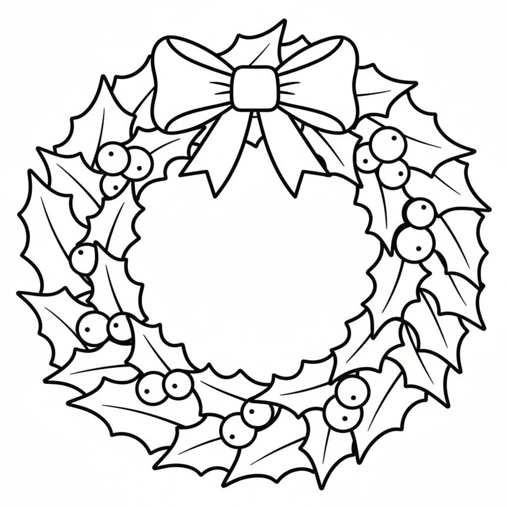 Drawing Wreath Printable