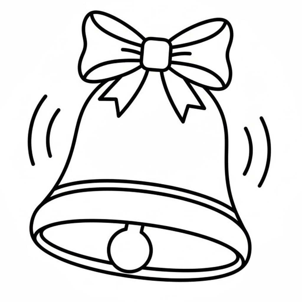 Drawing bell Christmas