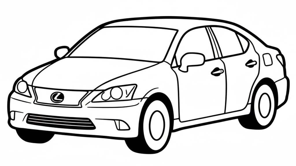 Drawing printable Lexus