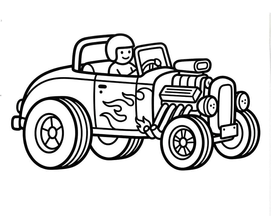 Driving Hot Rod