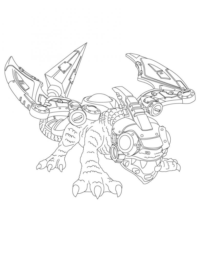 Drobot in Skylander Giants Coloring Game Drobot in Skylander Giants