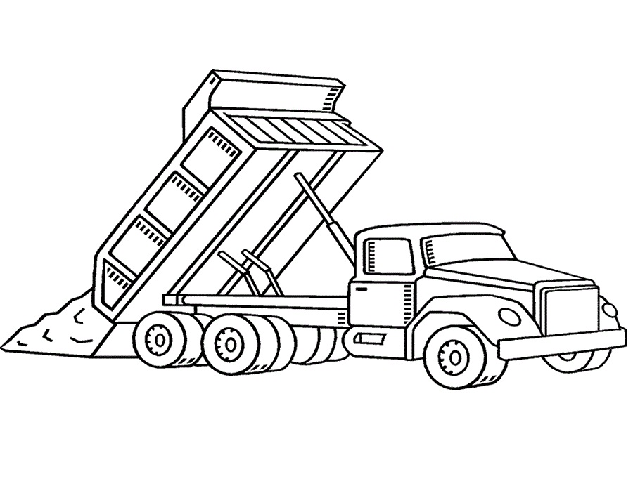 Dump Truck Coloring Games - ColoringGames.Net