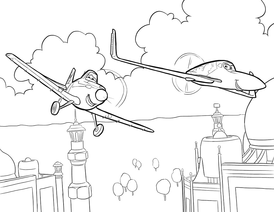 Dusty Crophopper Flies with Ishani Coloring Game Dusty Crophopper Flies with Ishani