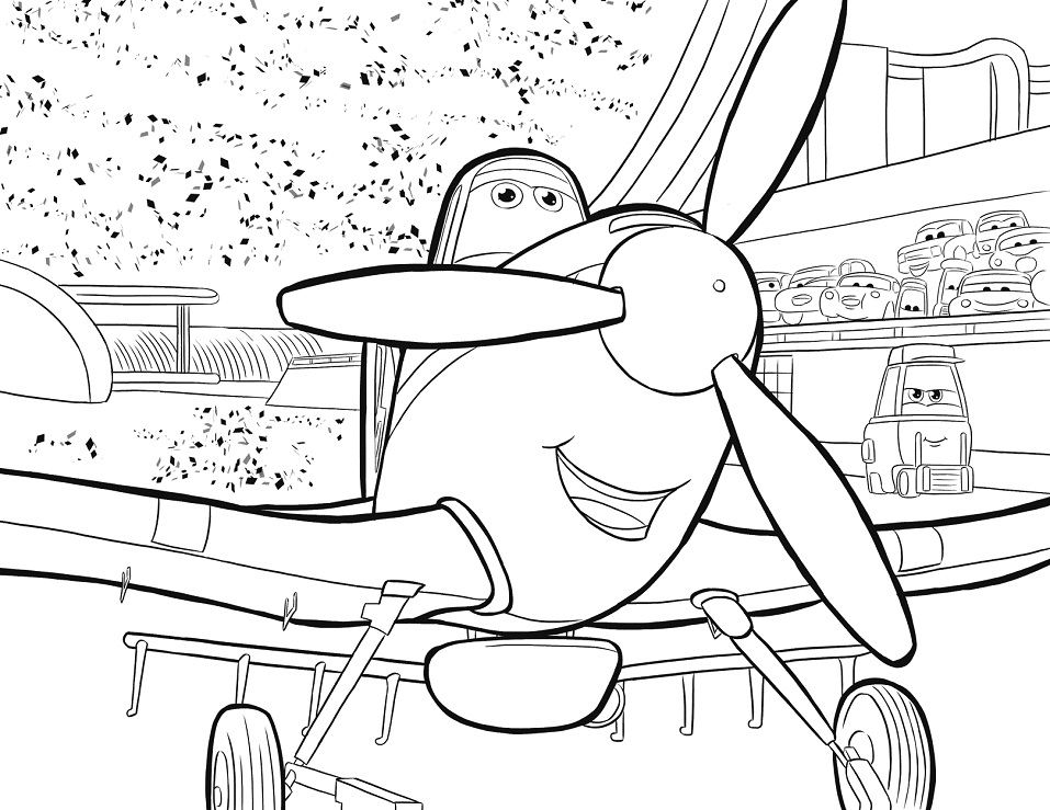 Dusty Crophopper is a Winner Coloring Game Dusty Crophopper is a Winner
