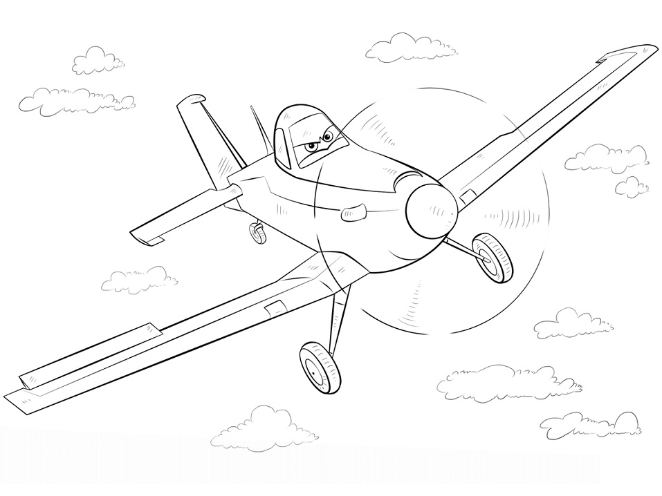 Dusty Crophopper Coloring Game Dusty Crophopper