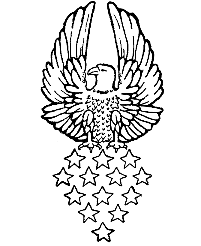 Eagle and star Coloring Game Eagle and star