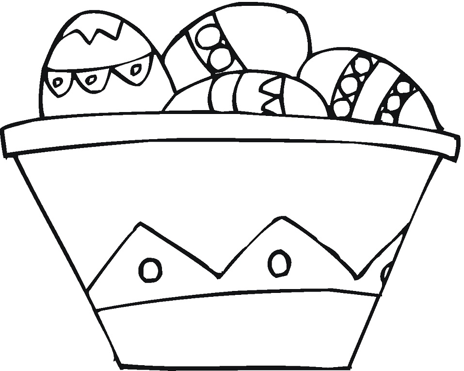 Easter Basket 1 Coloring Game Easter Basket 1