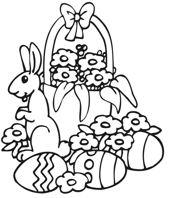 Easter Basket 4 Coloring Game Easter Basket 4