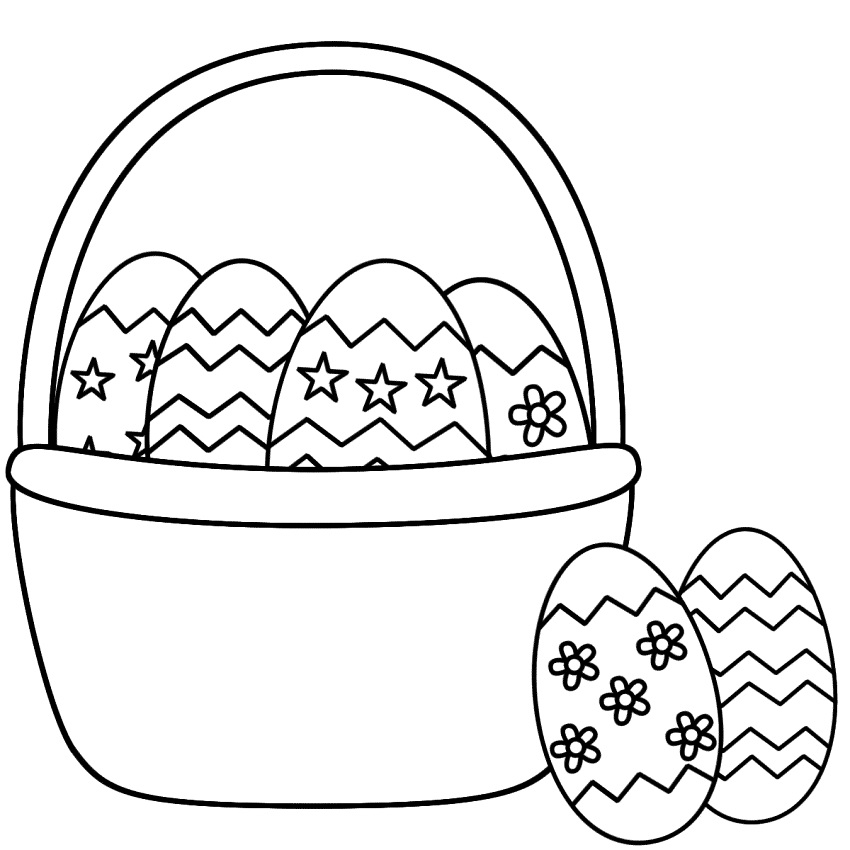 Easter Basket 7 Coloring Game Easter Basket 7