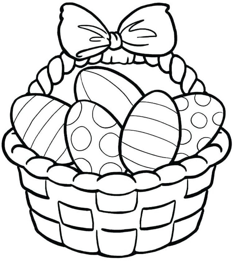 Easter Basket Eggs Coloring Game Easter Basket Eggs