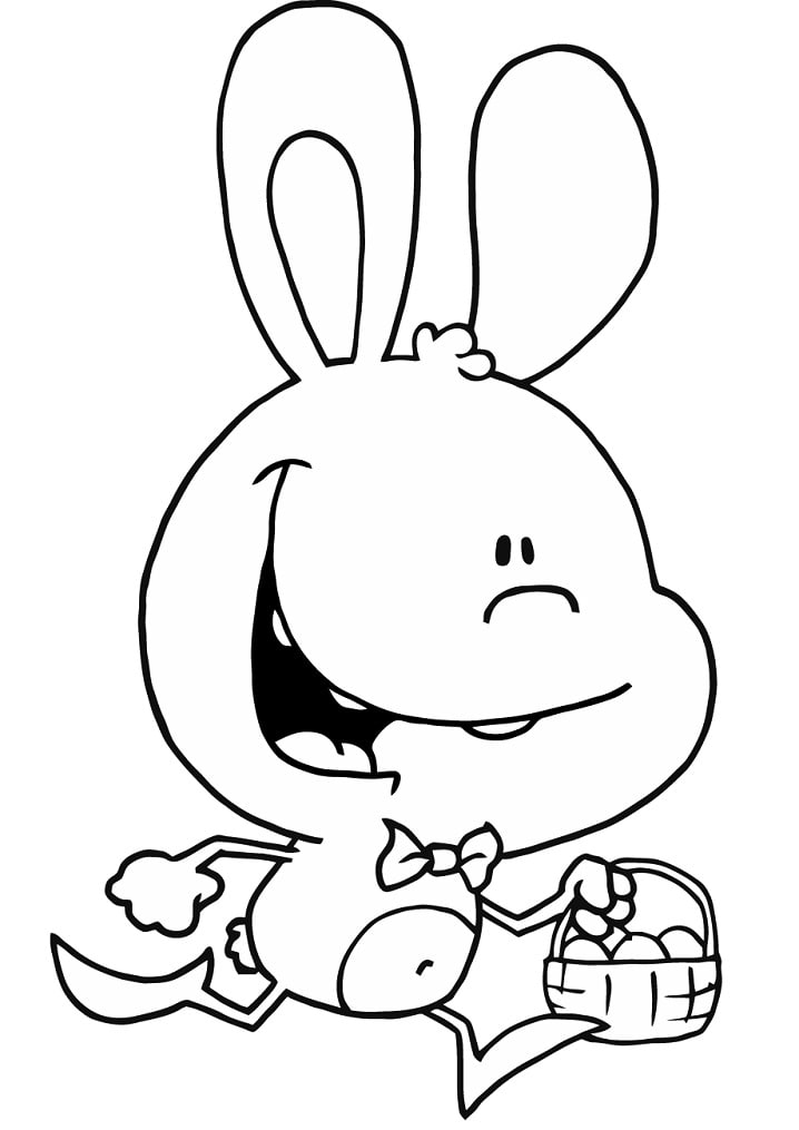 Easter Bunny Running