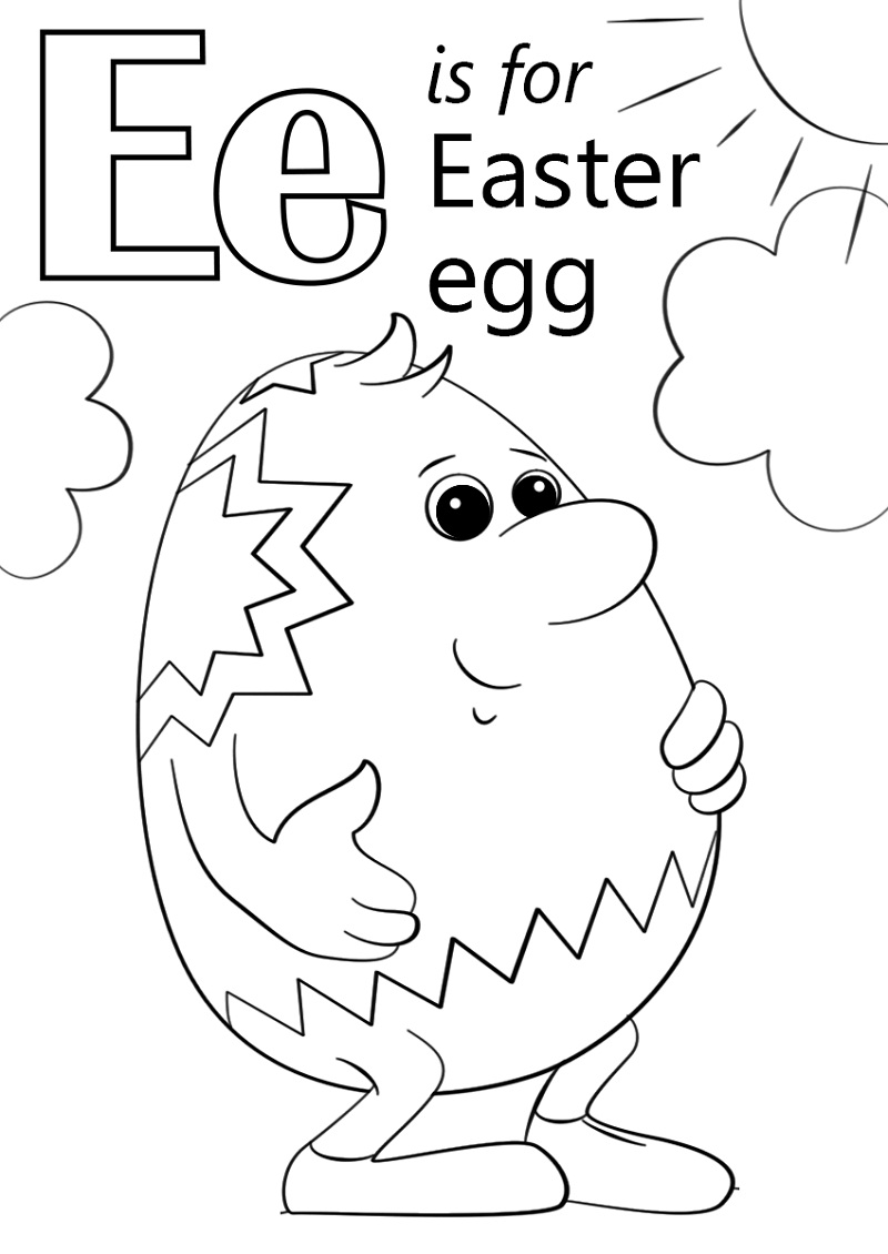 Easter Egg Letter E