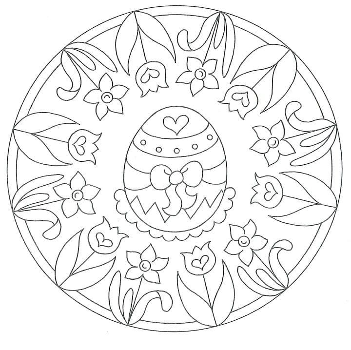 Easter Egg Mandala Coloring Game Easter Egg Mandala