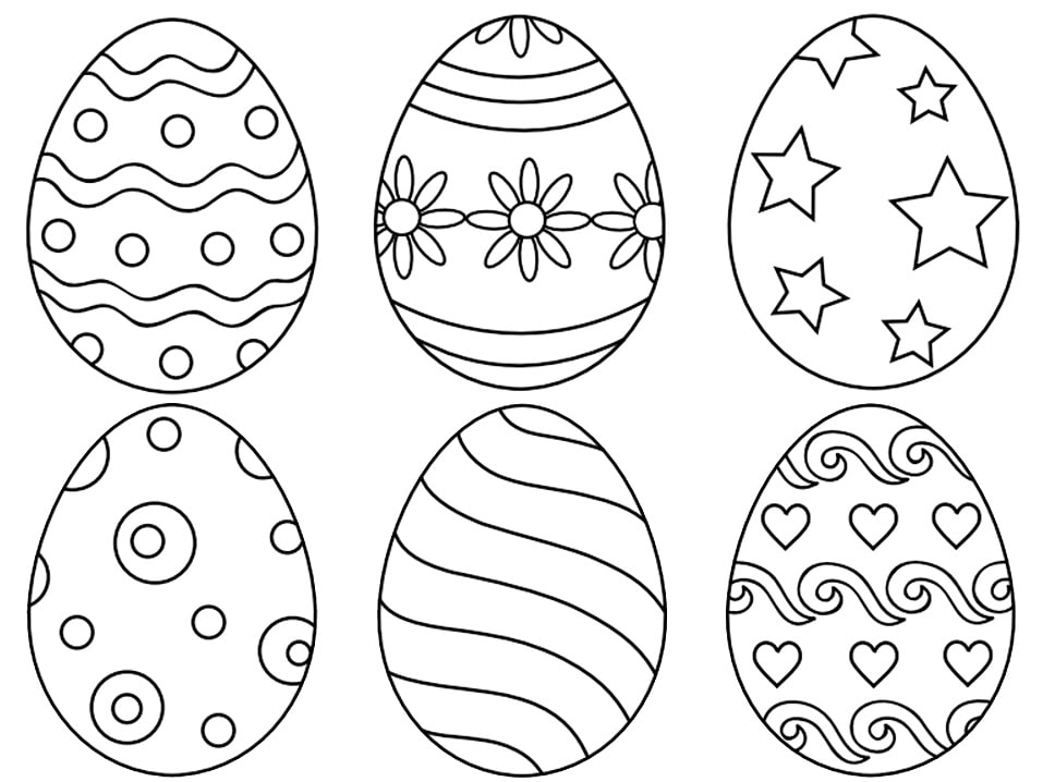 Easter Eggs 1 Coloring Game Easter Eggs 1