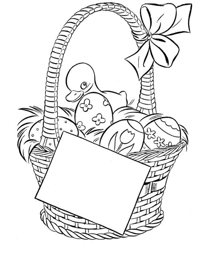 Easter Eggs Basket Coloring Game Easter Eggs Basket