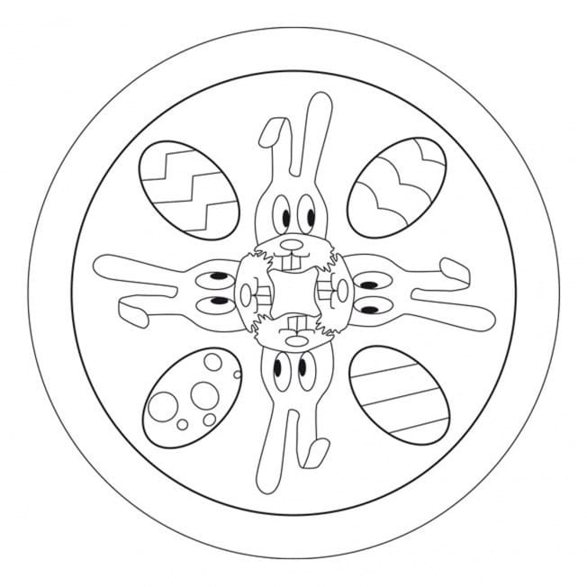 Easter Mandala 15 Coloring Game Easter Mandala 15