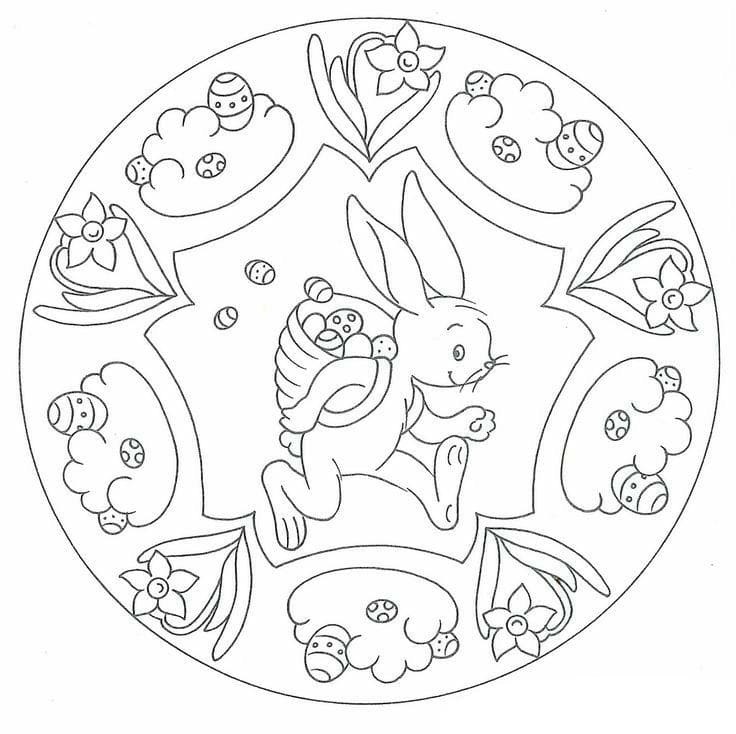 Mandala Easter 4 Coloring - Play Free Coloring Game Online