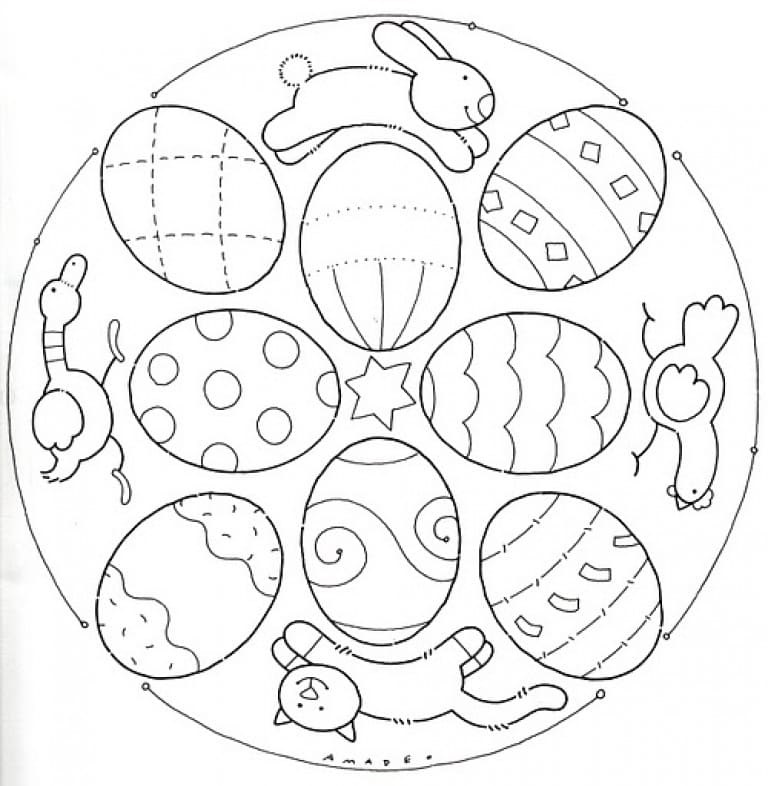 Easter Mandala 8 Coloring Game Easter Mandala 8