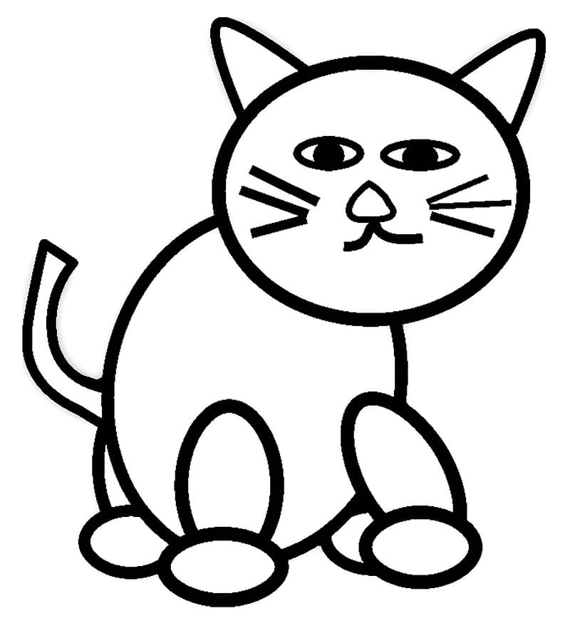 Easy Cat Coloring Game Easy Cat