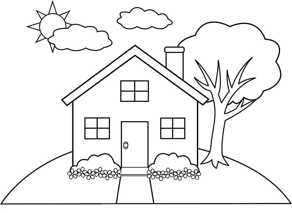 Easy House Coloring Game Easy House