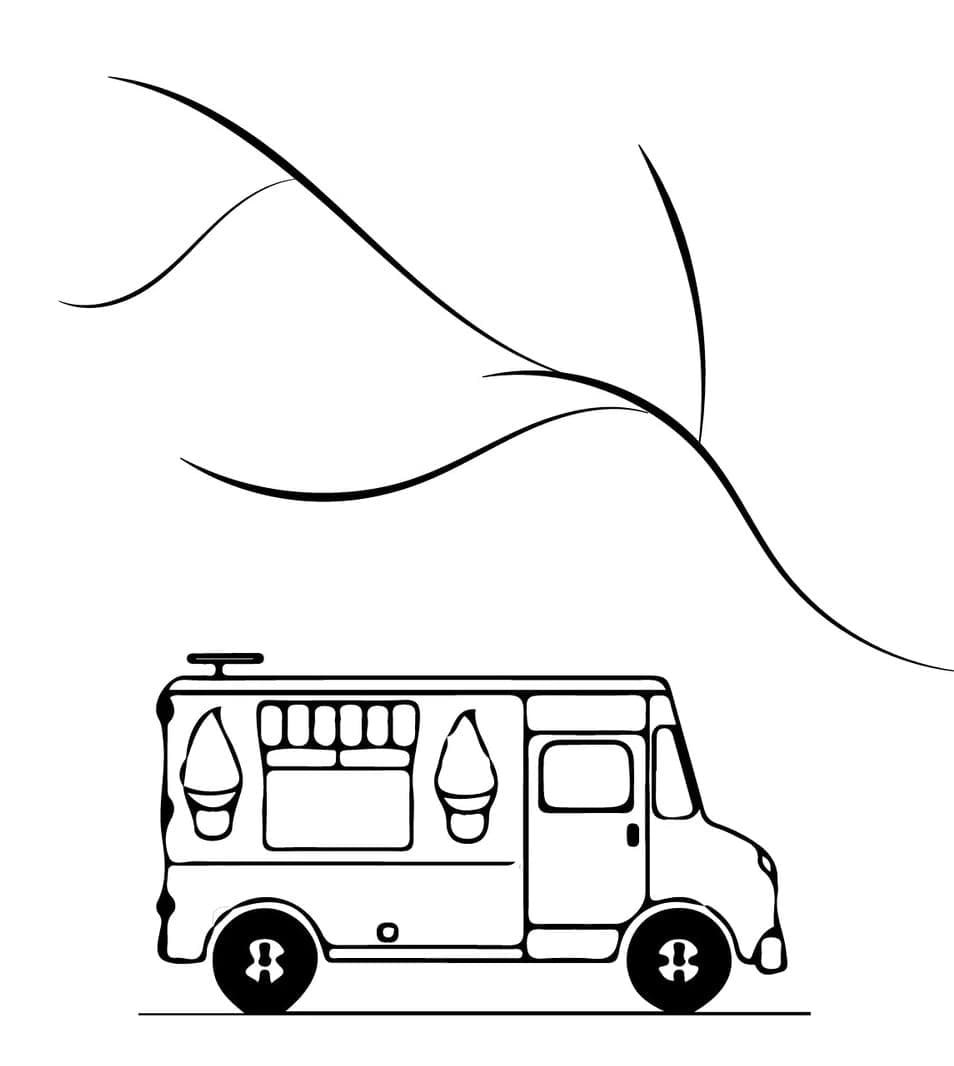 Easy Ice Cream Truck Coloring Game Easy Ice Cream Truck