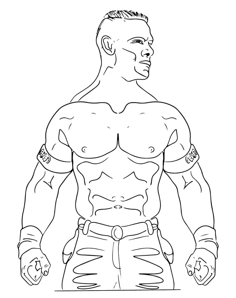 Easy John Cena Coloring Game Easy John Cena