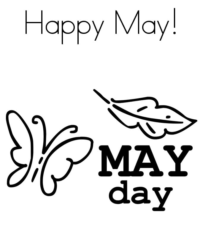 Easy May Day Coloring Game Easy May Day