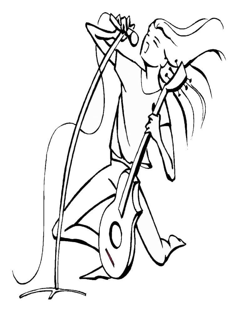 Easy Rockstar Coloring Game Easy Rockstar