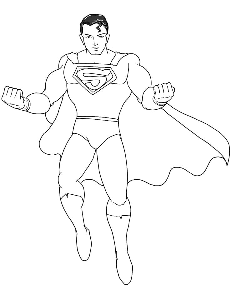 Easy Superman Coloring Game Easy Superman