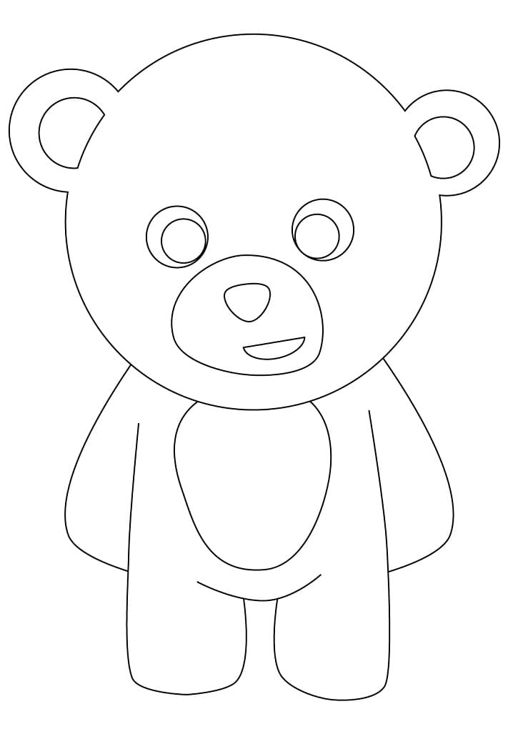 Easy Teddy Bear Coloring Game Easy Teddy Bear