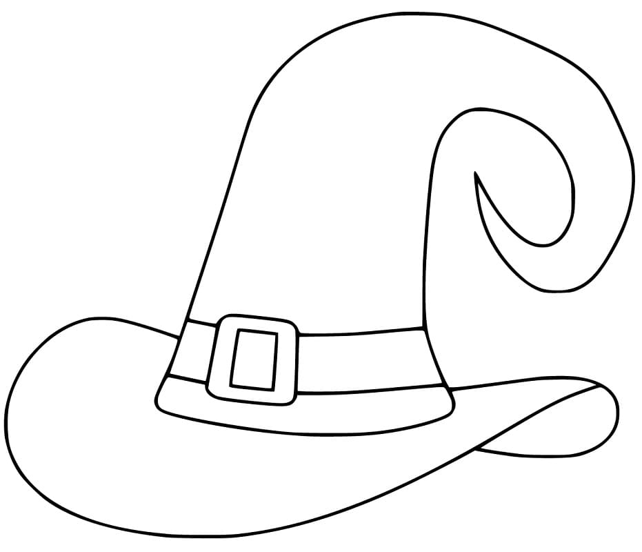 Easy Witch Hat Coloring Game Easy Witch Hat
